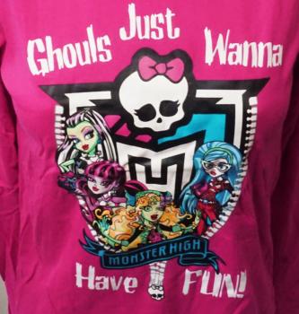 Langarmshirt kurz, Gr. 158 von Monster High (4306)